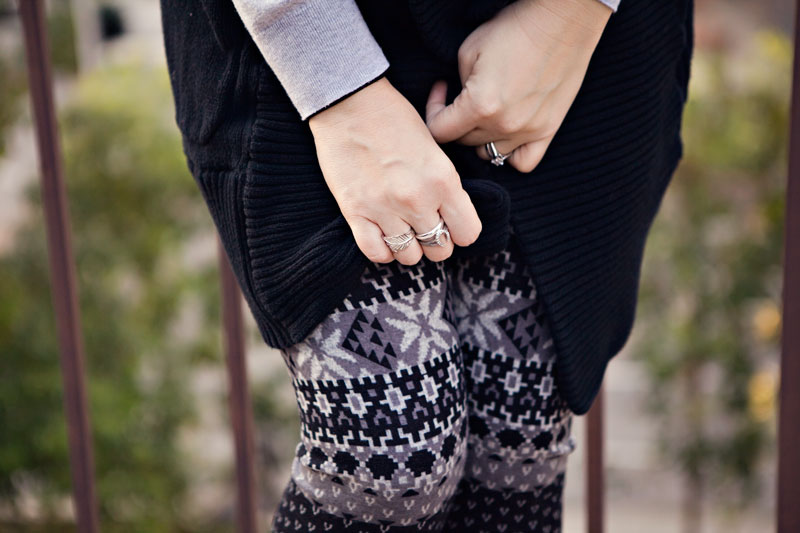 patterned tights outfit