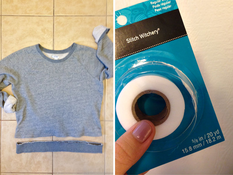 Cut off sweatshirt diy sale