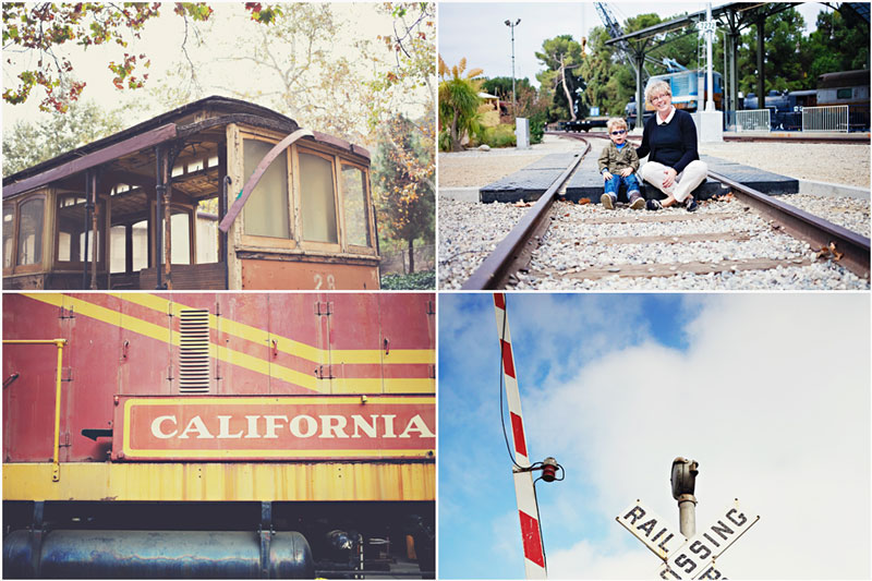 going places, mummi visits, silverlake, travel town, griffith park, trains, burbank