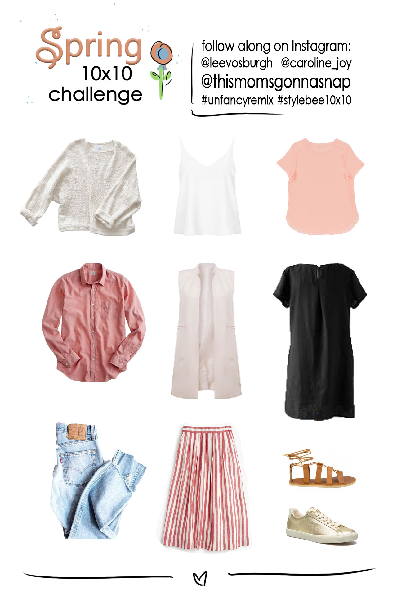 stylebee10x10, unfancyremix, style, mini capsule, capsule wardrobe, style challenge, 10x10 challenge, spring capsule