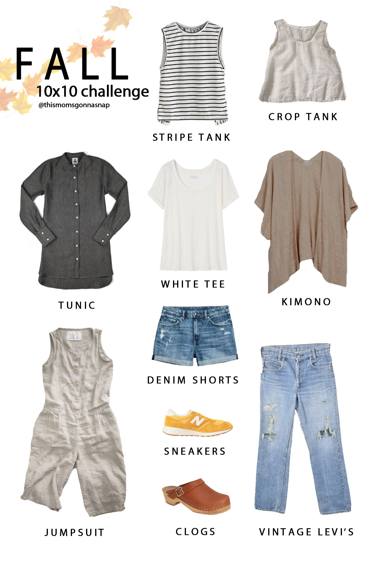 fall capsule wardrobe, mini capsule, style challenge, fall 10x10