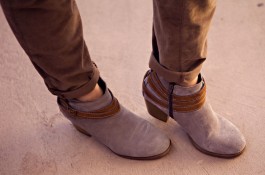 Layers + Pearls + Ankle Boots