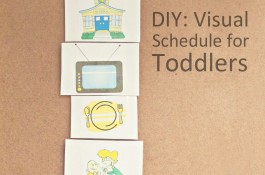 DIY Visual Schedule for Toddler