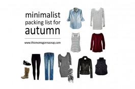 Minimalist Packing List for Autumn
