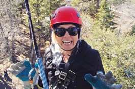 Ziplining in Wrightwood