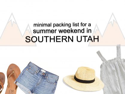 Packing Light for a Summer Road Trip to Southern Utah