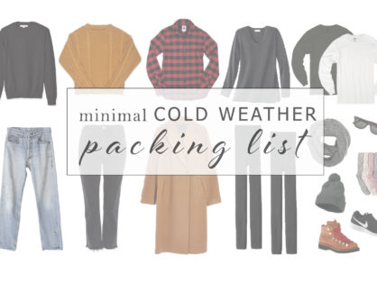 Minimal Cold Weather Packing List