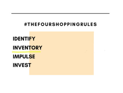 INVENTORY with #thefourshoppingrules