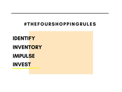 INVEST with #thefourshoppingrules