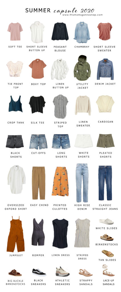 Capsule Wardrobe: Summer 2020 - THIS MOM'S GONNA SNAP!